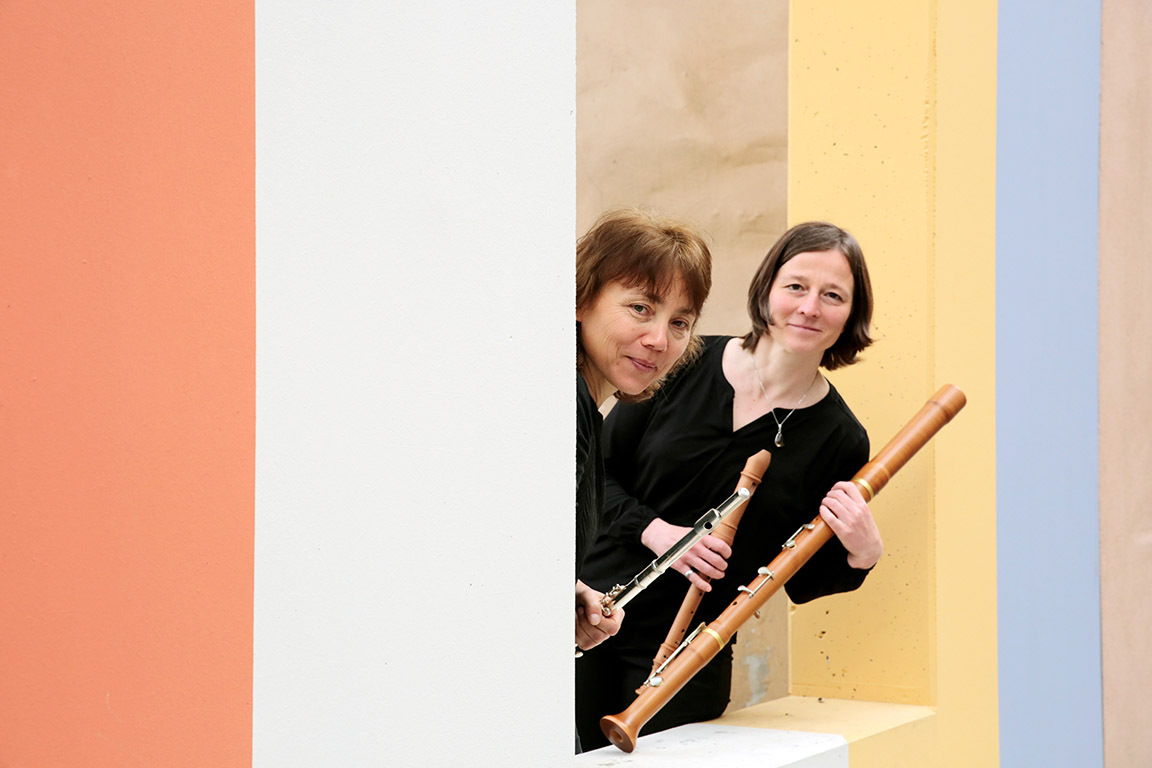 Duo »tangenca con flauti« · Sabine Zschuppe und Grit Leiteritz · Block- und Querflöten